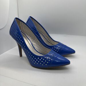 Christian Siriano for payless Size 10 Women blue man made Pump heel Dress Shoes
